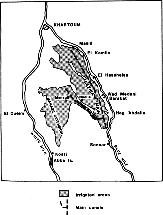 The Gezira in detail disclosed villages and fields beyond the range of - photo 2