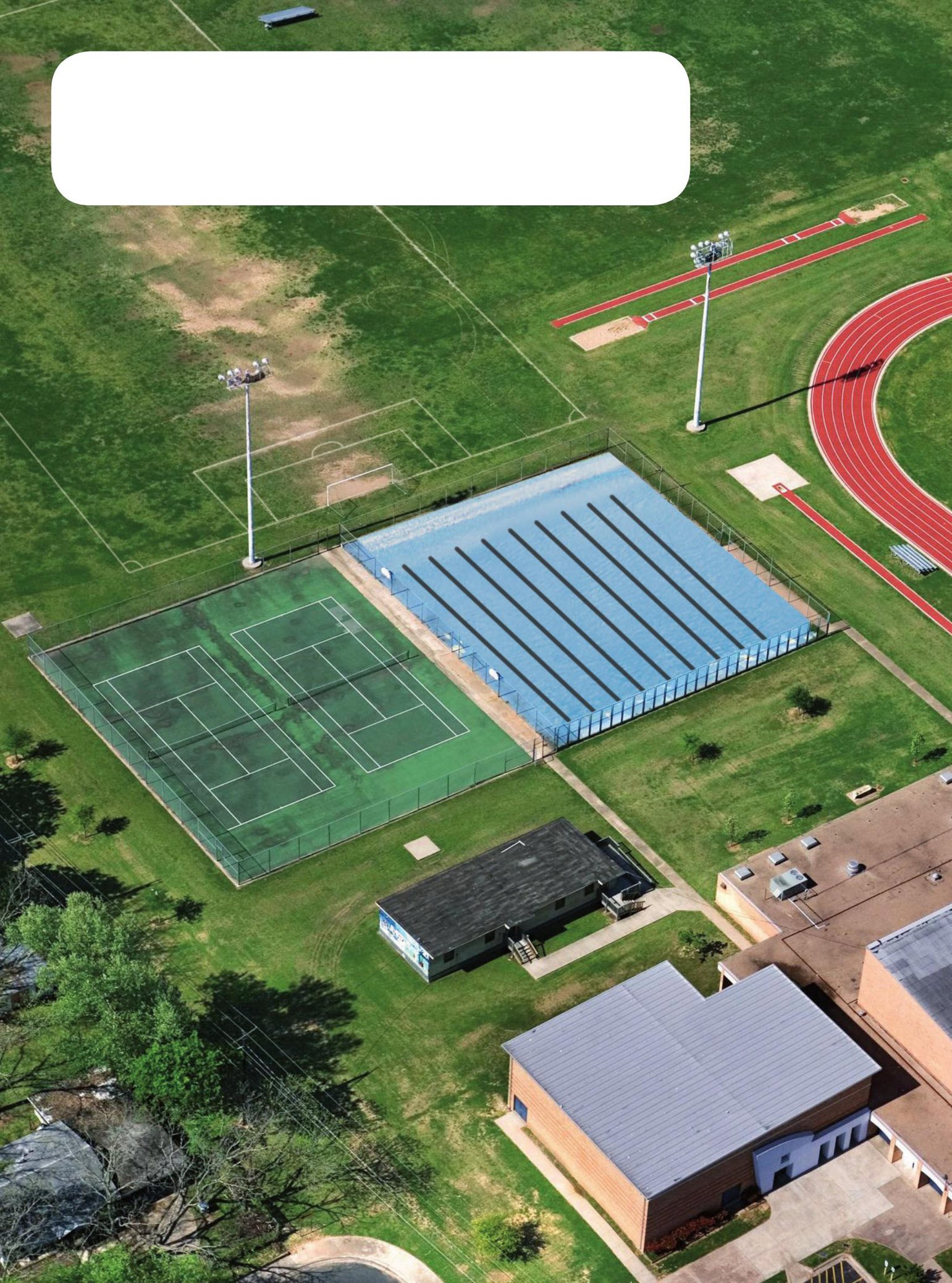 In this school the sports track is on the east side The soccer field is - photo 12