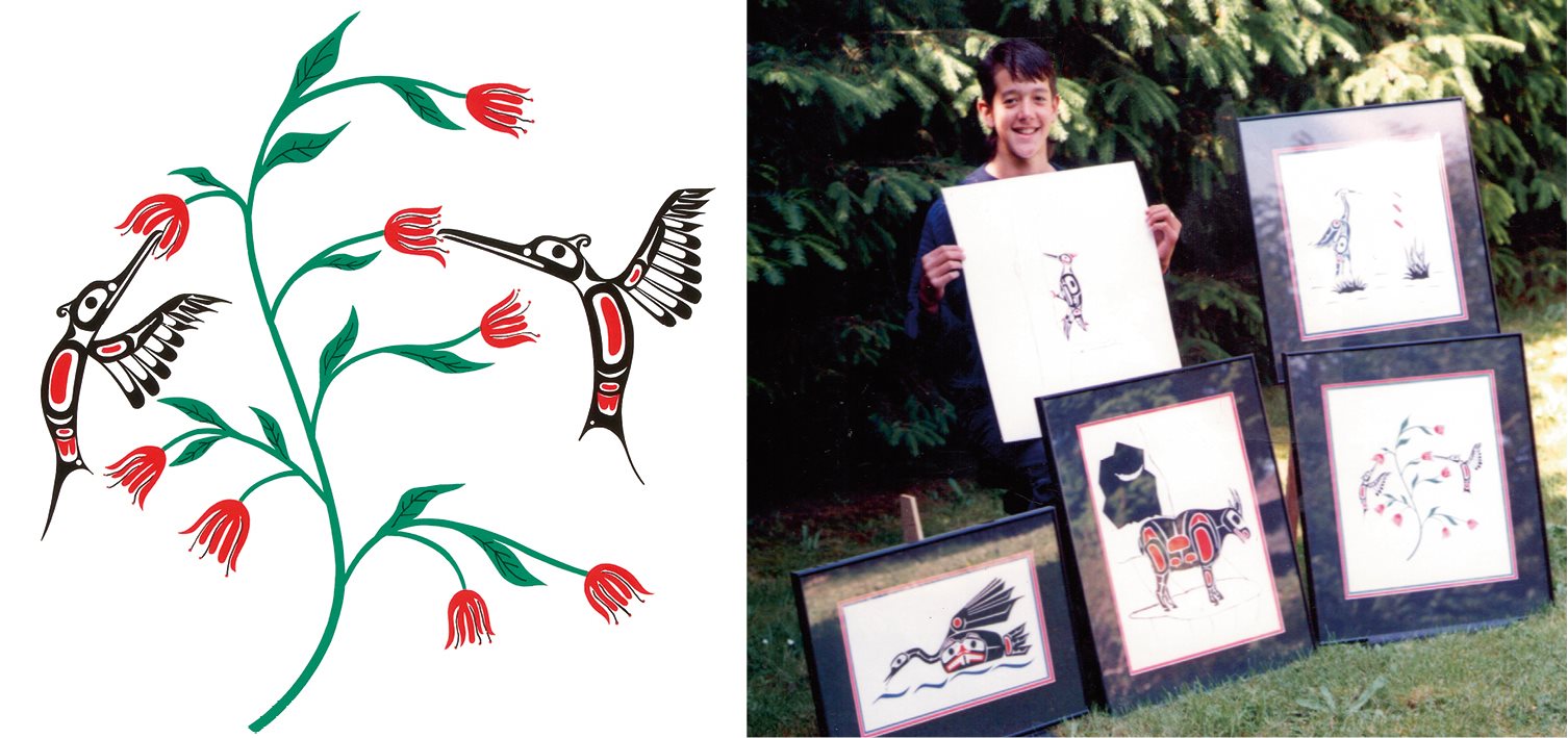 Carey with a collection of his artwork at age 13 courtesy of the newman family - photo 15