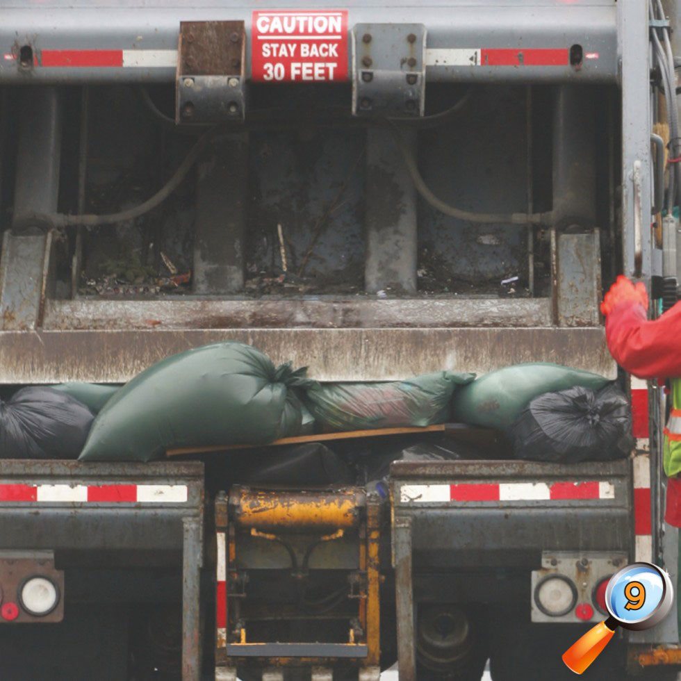 At the Station After garbage trucks are full sanitation workers drive - photo 11