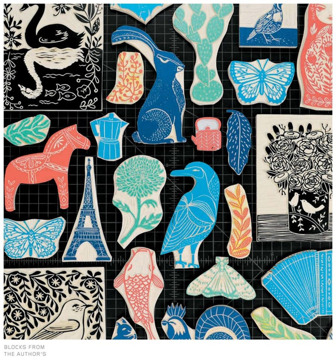 Block Print Everything You Need to Know to Make Fine-art Prints with Lino Blocks Foam Blocks and Stamp Sets - photo 37