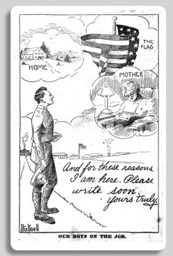 Fig 1-1 A postcard designed for soldiers to send to their loved ones reminded - photo 6