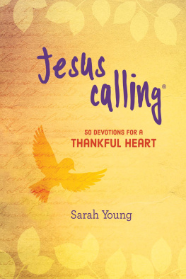 Sarah Young - Jesus Calling: 50 Devotions for a Thankful Heart
