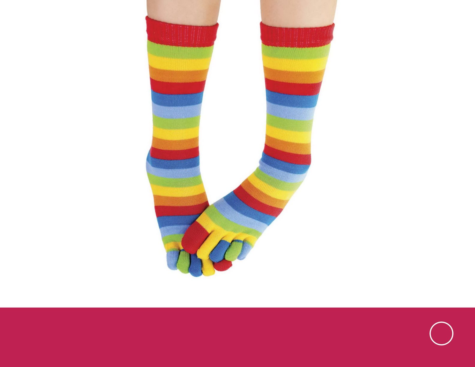 What colors can you see on these striped socks There are circle - photo 19