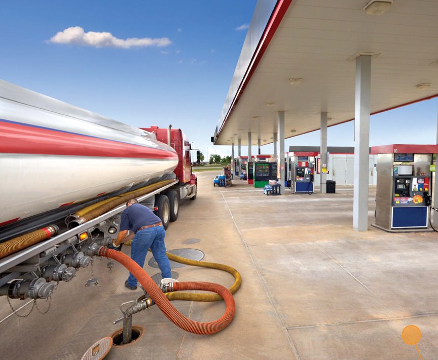 Fill it up At gas stations drivers use pumps to fill their cars and trucks - photo 21