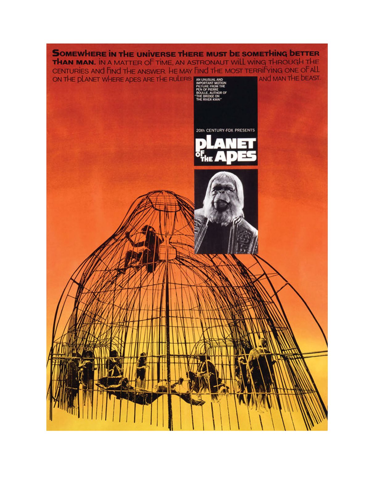 Planet of the Apes film poster 1968 INTRODUCTION TOPPS GOES APE BY GARY - photo 11