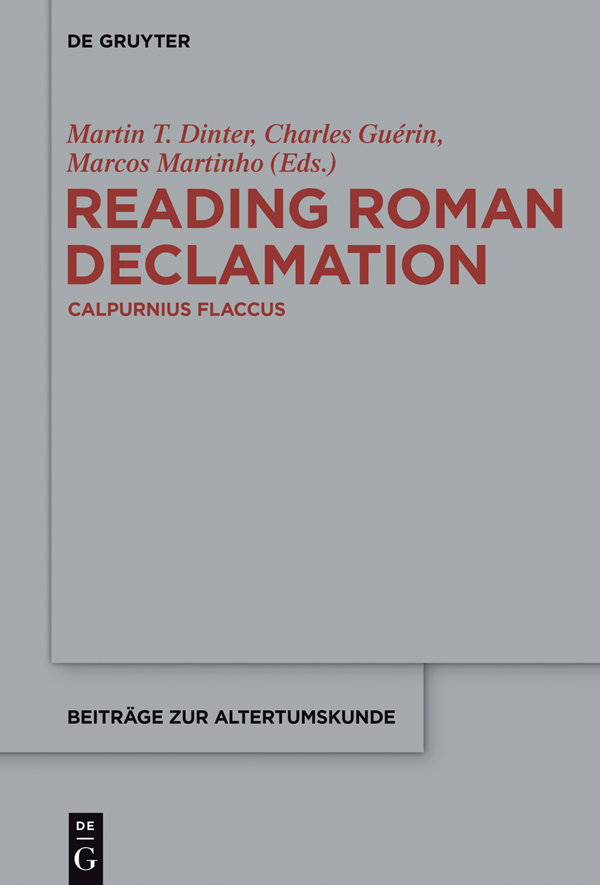 Reading Roman Declamation - Calpurnius Flaccus - image 1