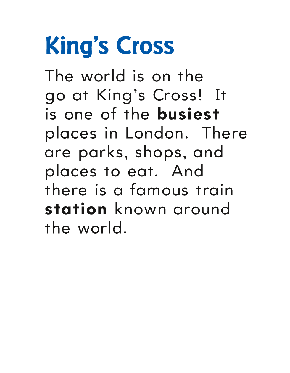 Kings Cross The world is on the go at Kings Cross It is one of the - photo 8