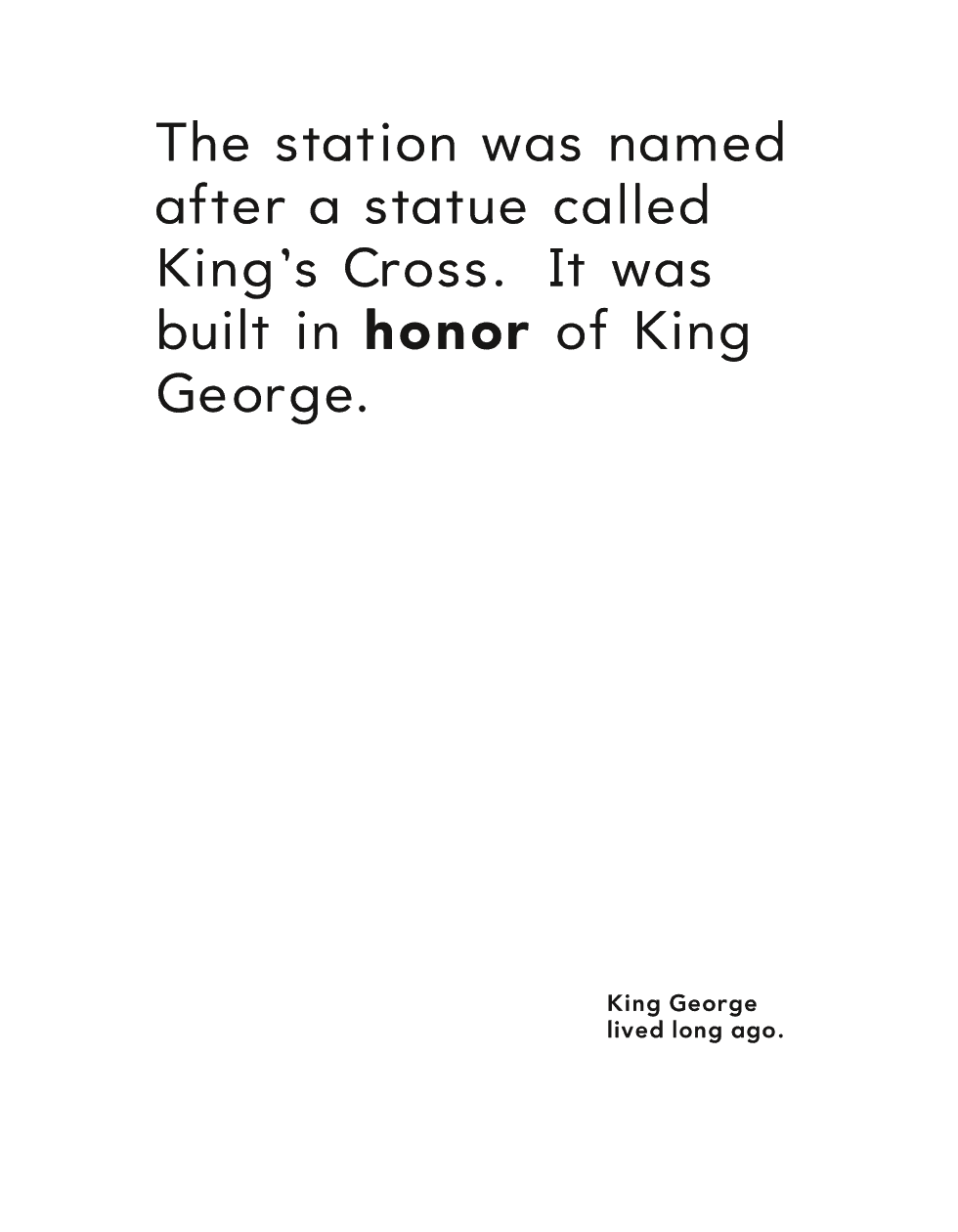 The station was named after a statue called Kings Cross It was built in - photo 12