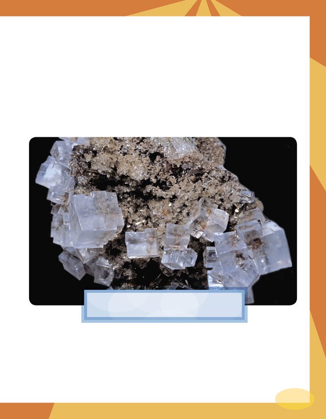 A mineral called halite is made from atoms called chlorine and sodium Halite - photo 9