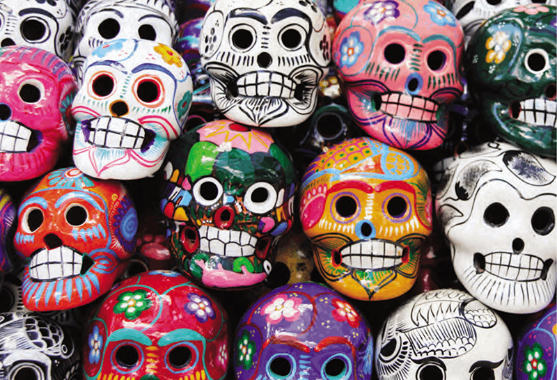 In Mexico during Day of the Dead celebrations people make masks to remember - photo 3