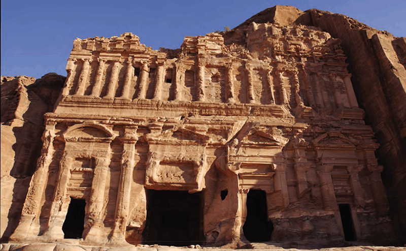 In Petra Jordan these elaborate tombs were built high into the mountainside - photo 4