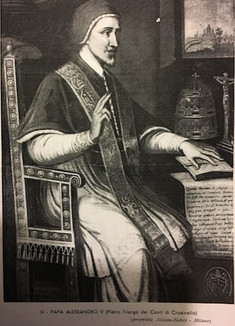 Image 1 - Pope Alexander V Peter Filargo of the Counts of Crusinallo Note - photo 4