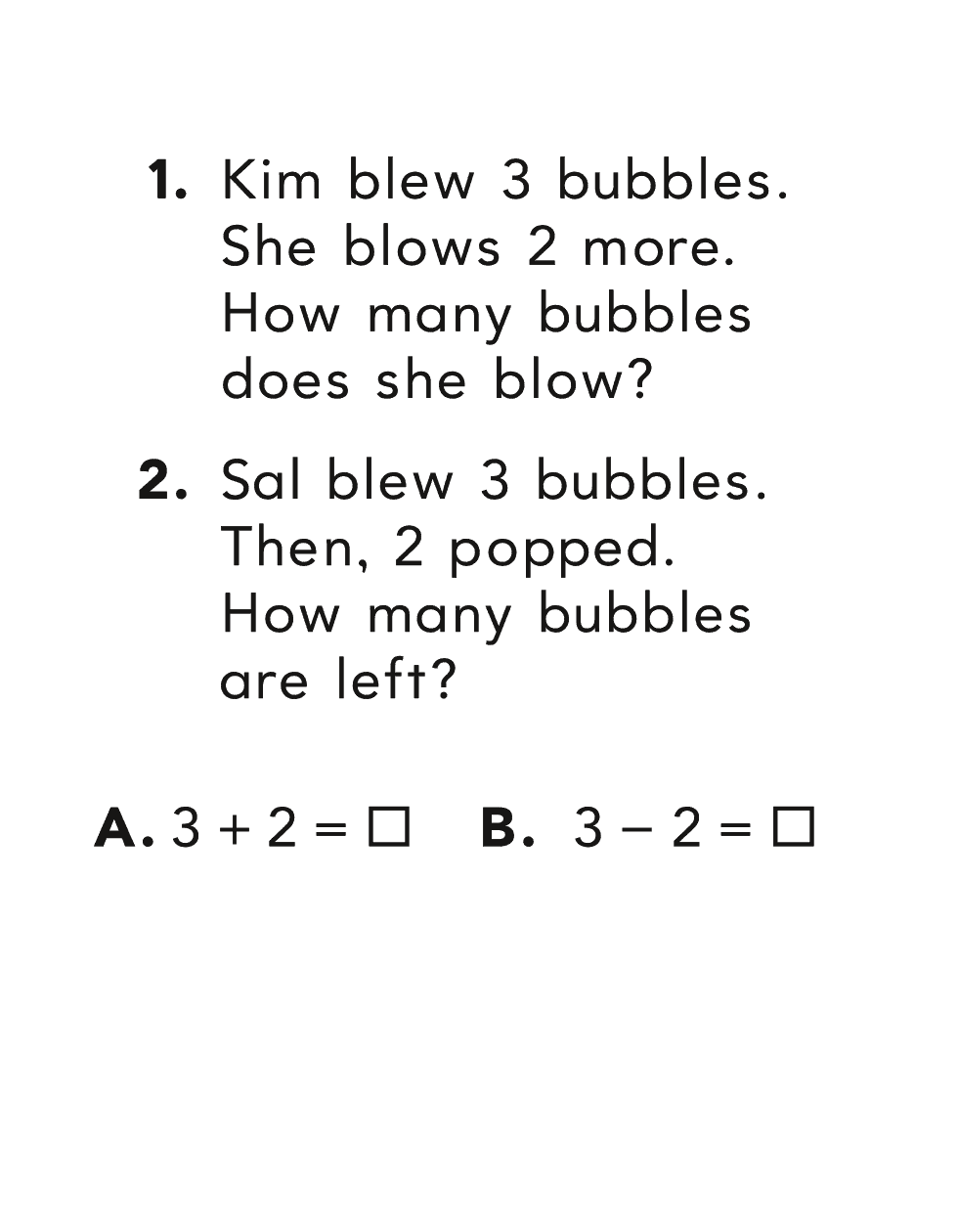 Kim blew bubbles She blows more How many bubbles does she blow - photo 34