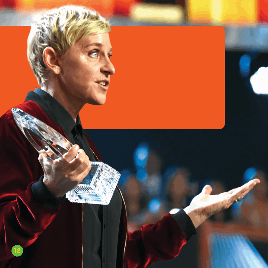 Ellen hosts award shows In 2017 she won an award What was it - photo 18