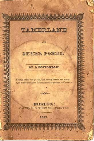 The very rare first edition cover of Poes first book of poetry TAMERLANE - photo 9