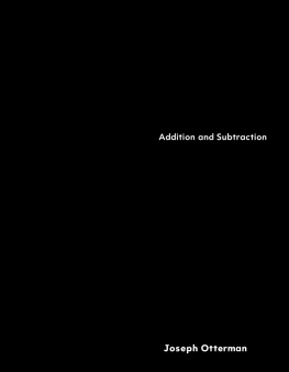 Joseph Otterman - Art and Culture: Diwali: Addition and Subtraction