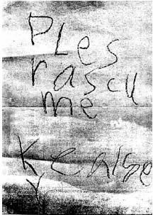 The detectives wondered if the note was a hoax It appeared to be the writing - photo 4