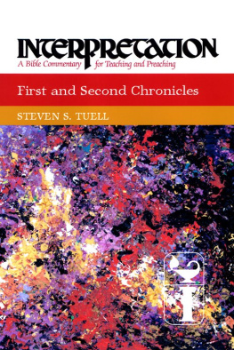 Steven S. Tuell First and Second Chronicles