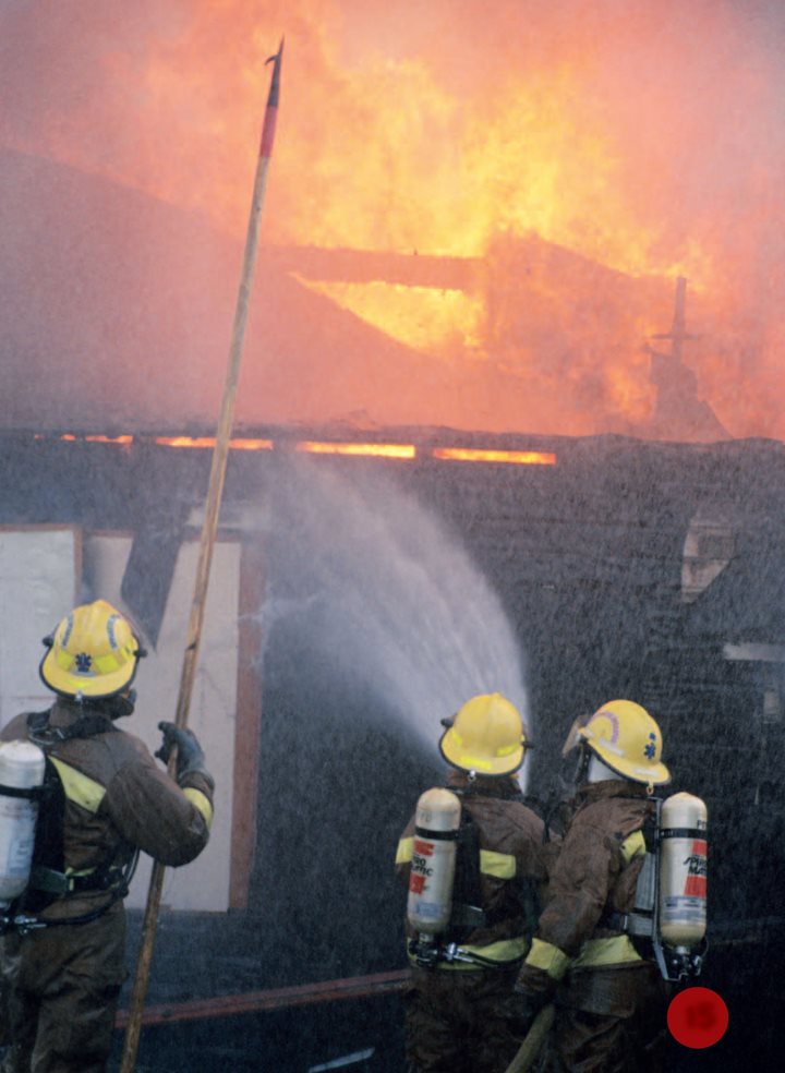 Firefighters wear air tanks on their backs They breathe this air instead of - photo 16