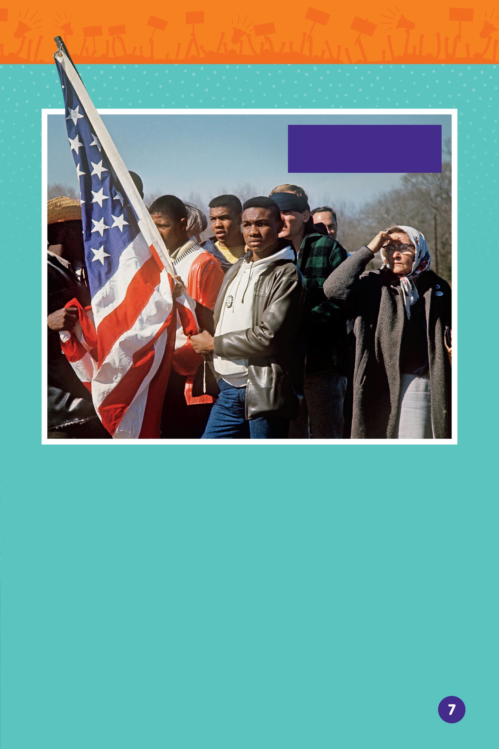 Protesters march to Selma Alabama USA in 1985 to support voting rights - photo 9