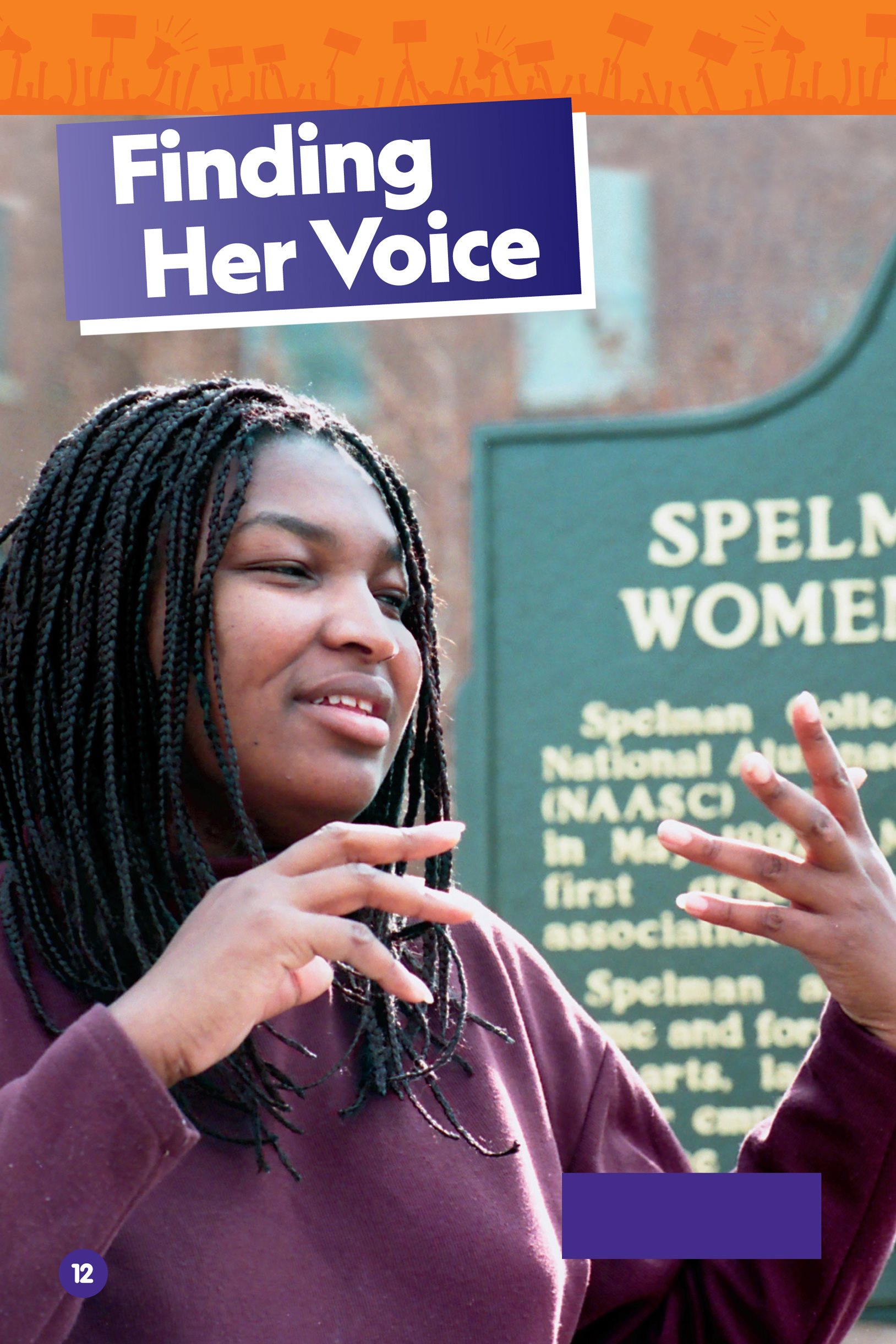 Abrams giving a speech as student vice president at Spelman College Abrams - photo 14