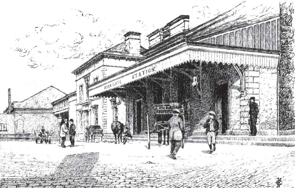 Kirkgate Station drawn by Henry Clarke who was surgeon at Wakefield Prison - photo 2