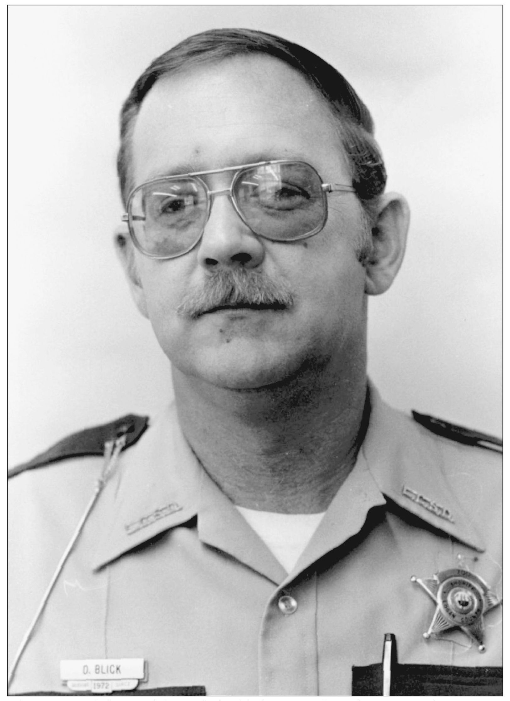 When Dannie Blick retired sheriff died suddenly in 2006 during his race for - photo 4