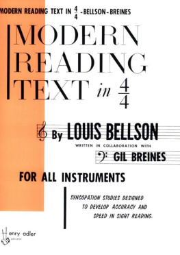 Louis Bellson Modern Reading Text in 4 4