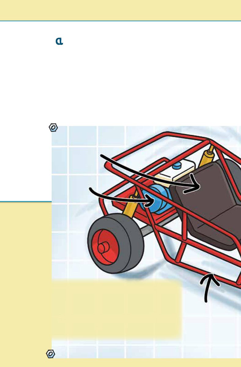 Nuts and Bolts A plan for building a go-kart shows all the parts needed to - photo 12