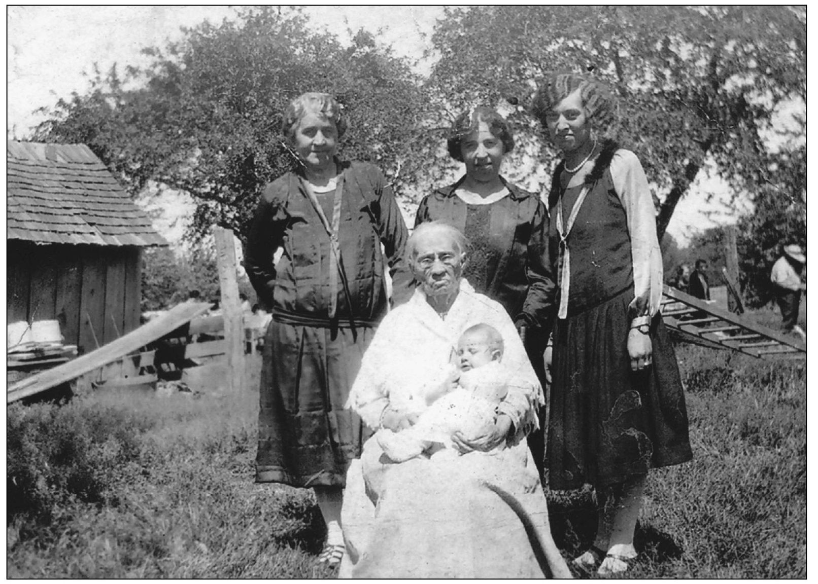 The matriarch in this five-generation photograph is Catherine Strickfaden - photo 3