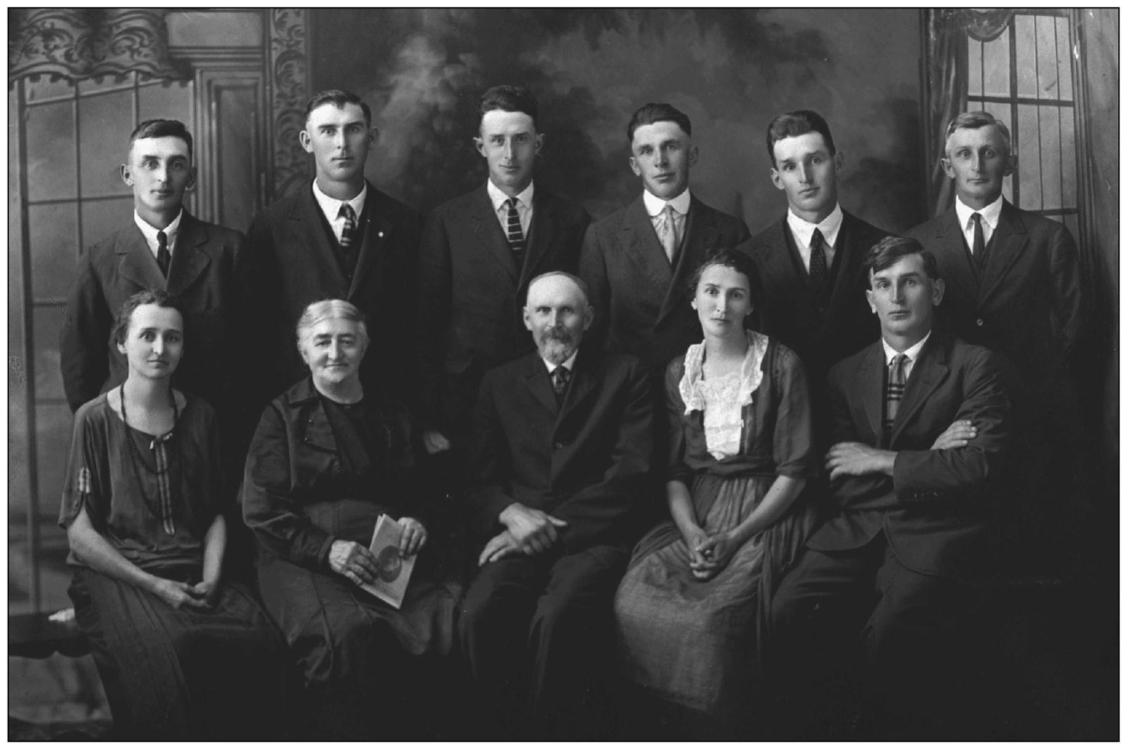 This is a formal portrait of the Gerrit and Gertie Brower family Their farm - photo 8