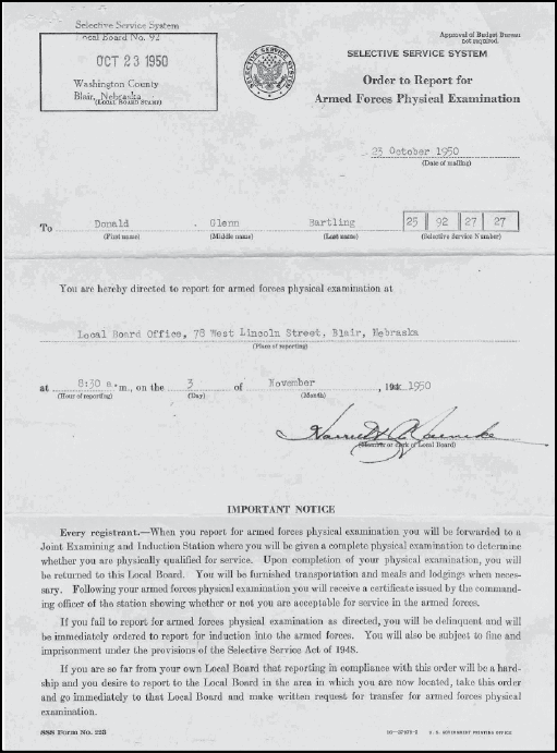 Certificate of Acceptability Order to Report for Induction Following - photo 2