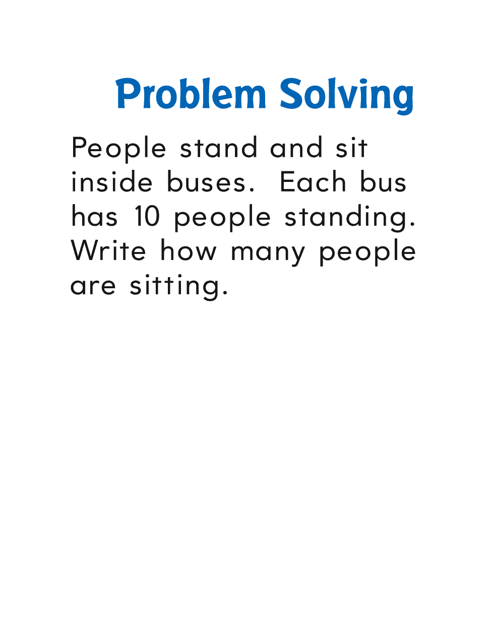Problem Solving People stand and sit inside buses Each bus has people - photo 32