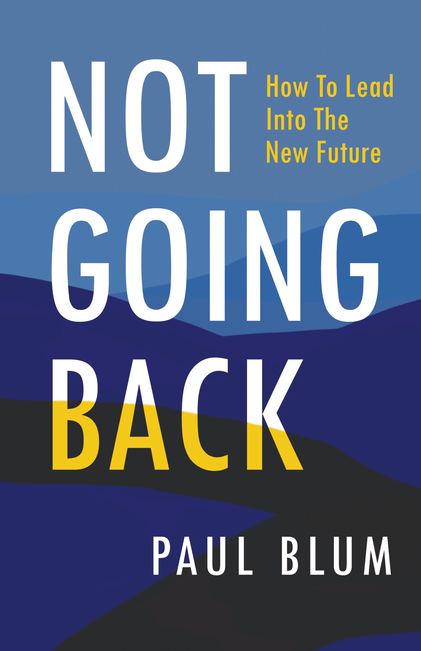 Not Going Back Not Going Back How to Lead Into The New Future Paul Blum - photo 1