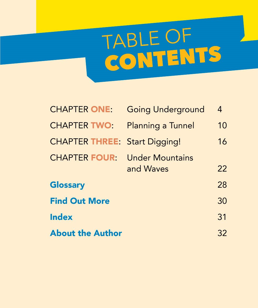 TABlE OF CONTENTS CHAPTER ONE Going Underground CHAPTER TWO Planning a - photo 5