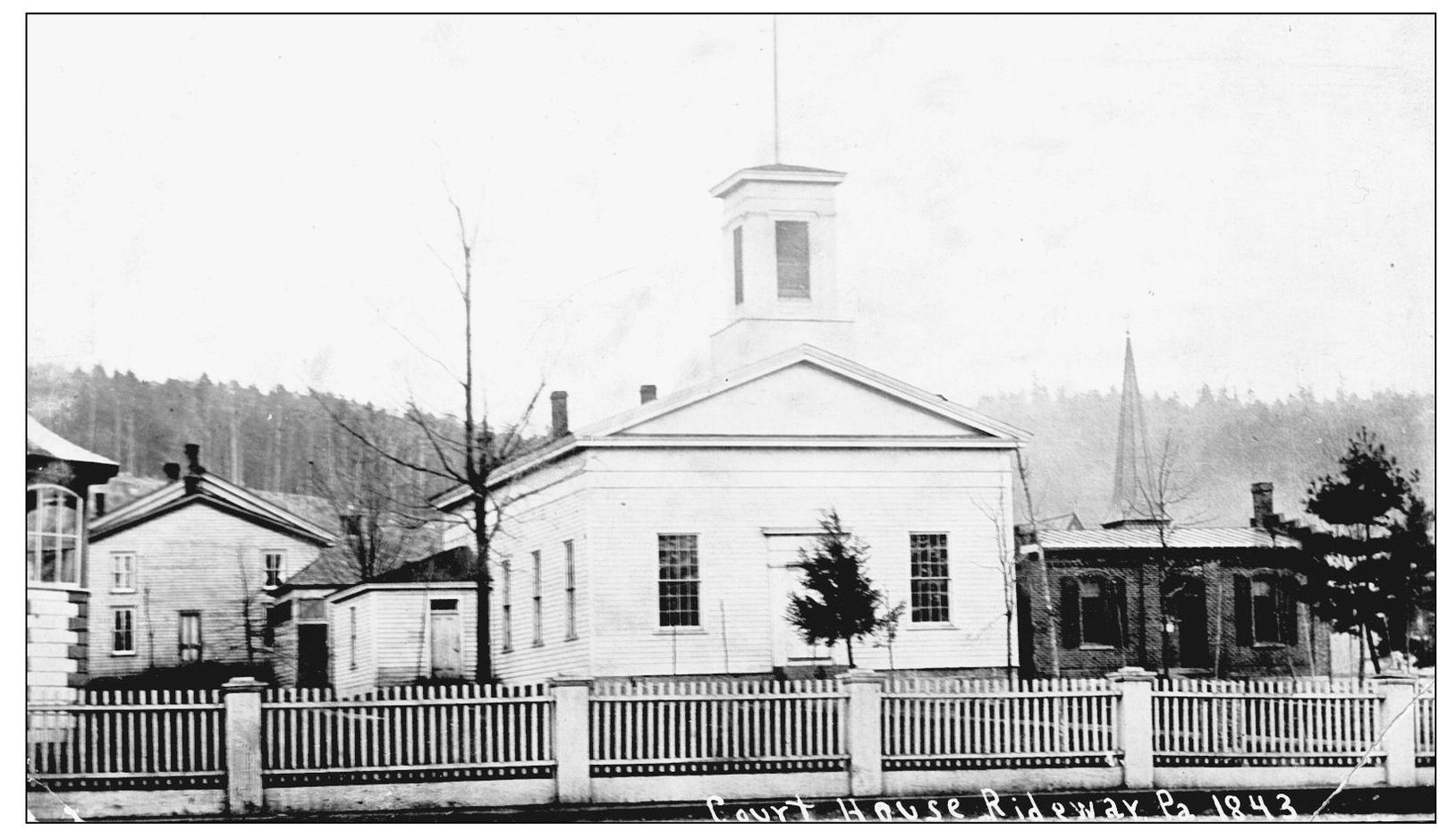 The first Elk County Courthouse in Ridgway was built in 1845 of wood frame - photo 4