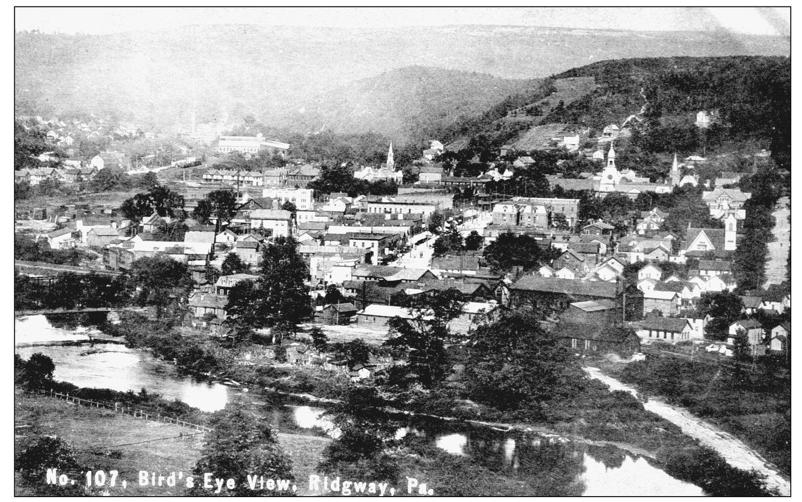 Ridgway is shown looking east The Clarion River is visible at the bottom of - photo 9