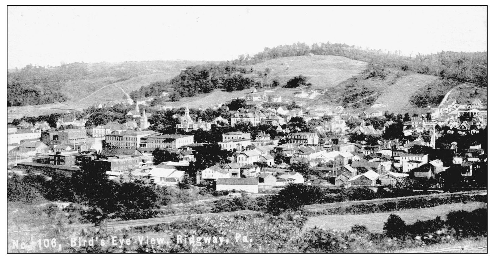 Here is a view of Ridgway looking south The Elk County Courthouse is just left - photo 10