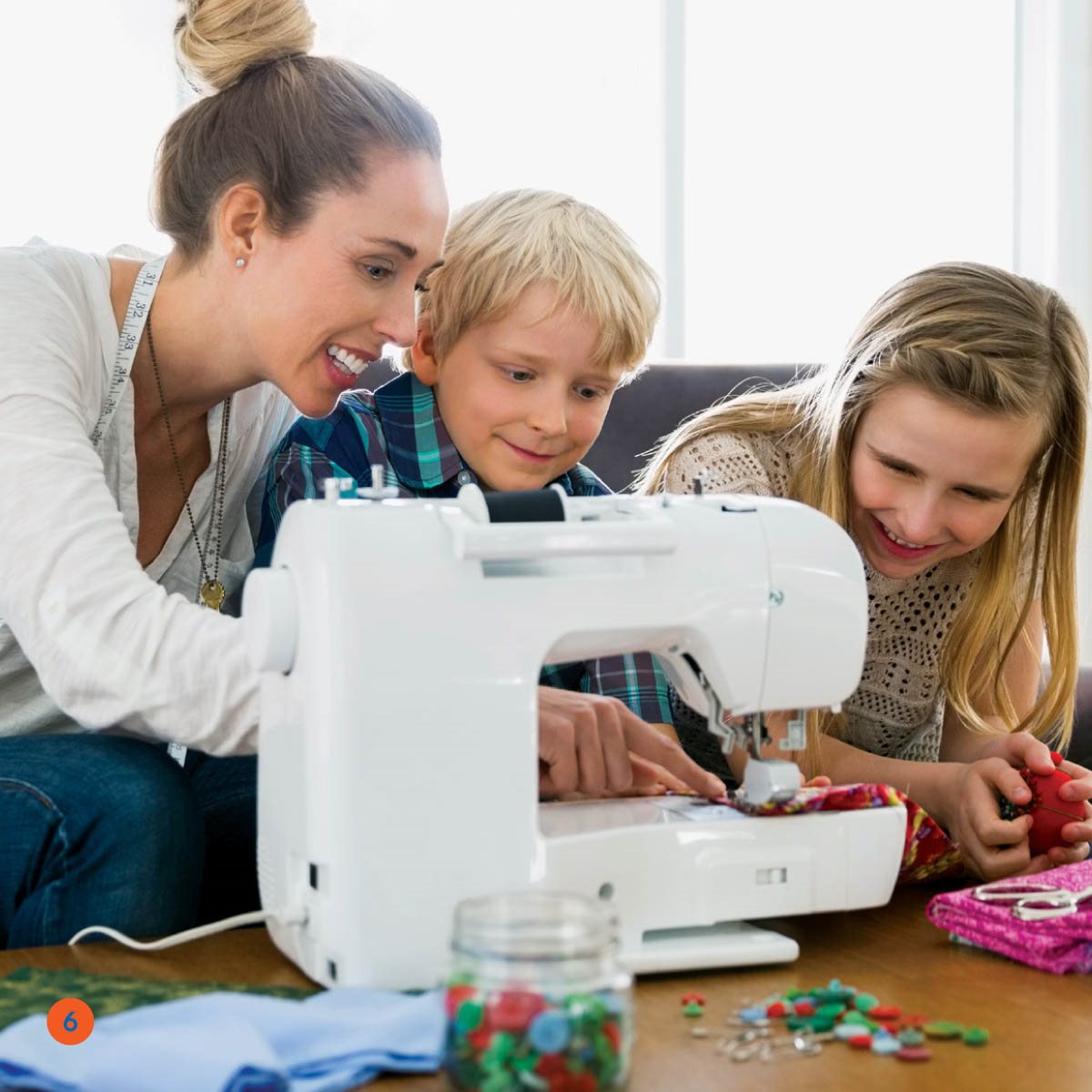 Jim and Bri like to sew What are they making A surprise for Dad Ben - photo 6