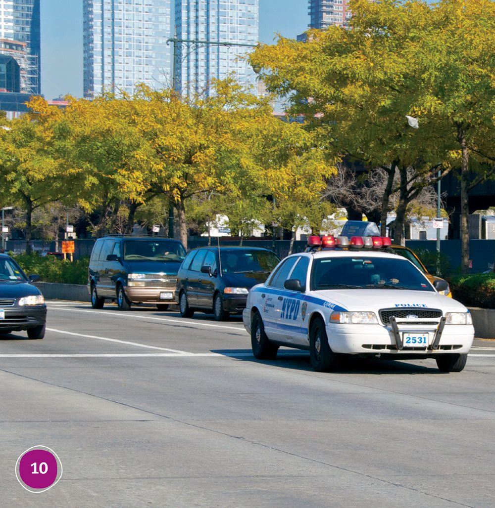 Police cars have loud sirens They have flashing lights Sirens and lights - photo 10