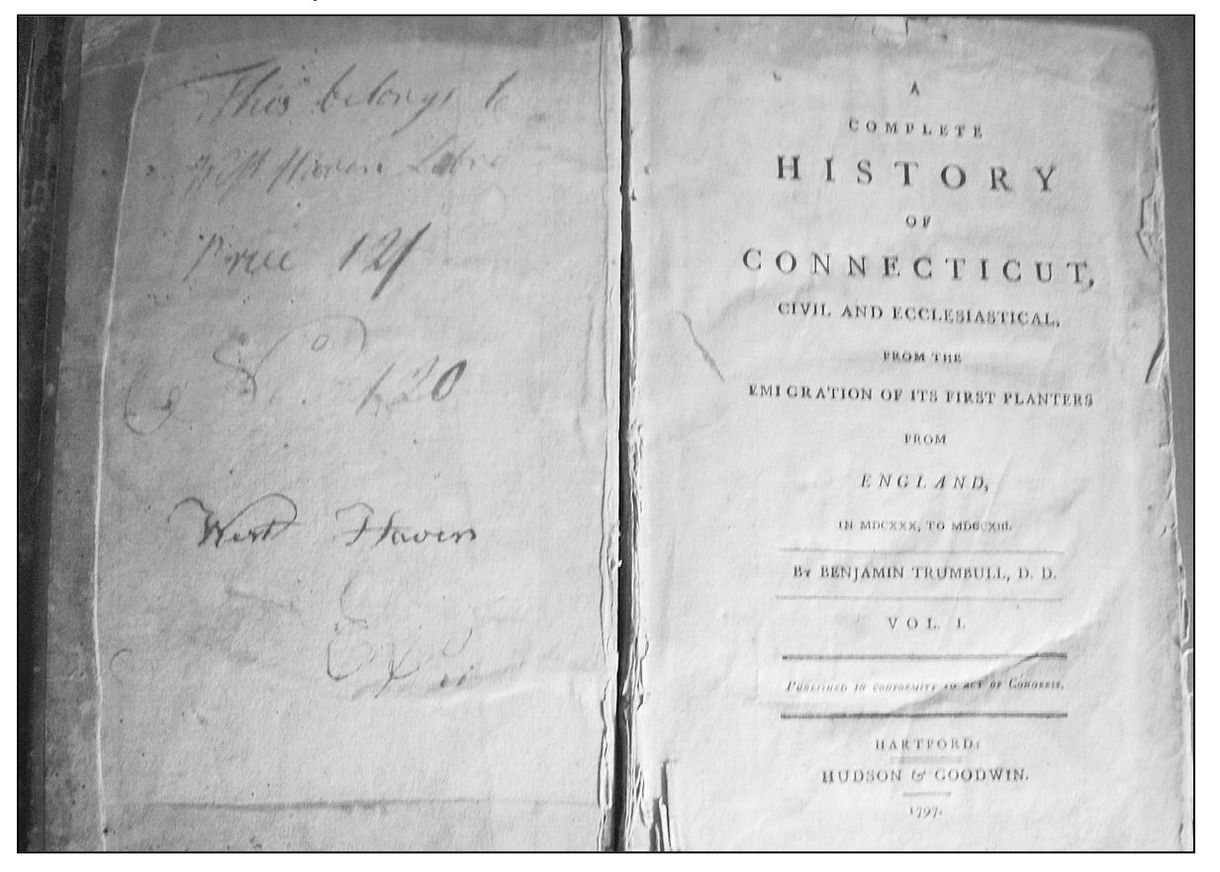 Another first library book The Complete History of Connecticut 1797 was - photo 7