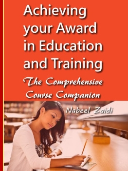 Nabeel Zaidi Achieving Your Award in Education and Training: The Comprehensive Course Companion