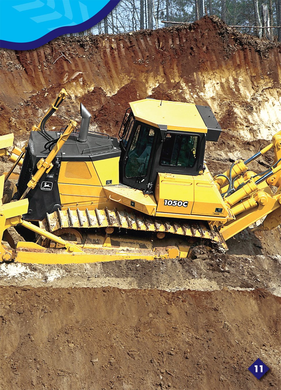 The bulldozer has a ripper strong metal spikes that tear apart hard ground - photo 12