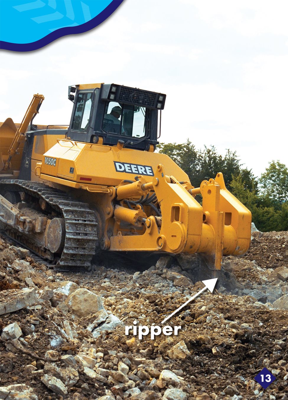 The bulldozer has a strong blade a large piece of flat metal at the front - photo 15