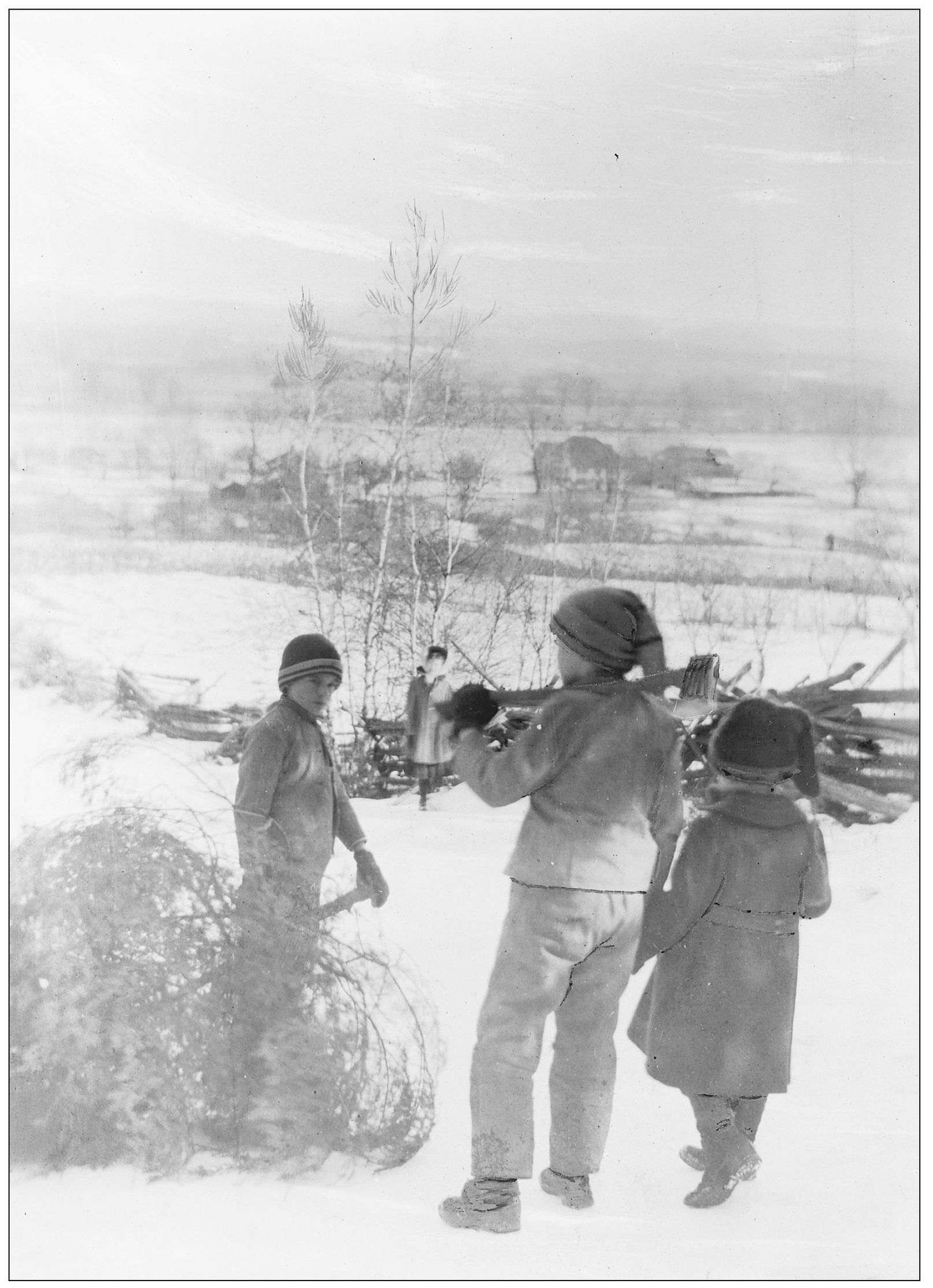 HAULING THE CHRISTMAS TREE BACK TO THE JOHNSON FARMHOUSE IN THE HOCKANUM - photo 13