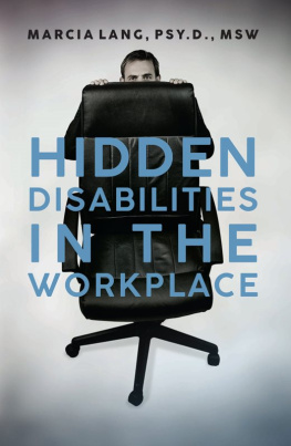 Marcia Lang - Hidden Disabilities In The Workplace