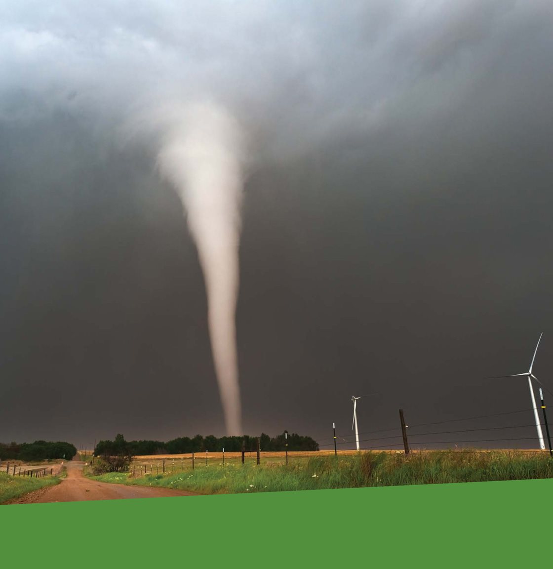 A tornado reaches from a cloud down to the ground Tornado Alley - photo 9