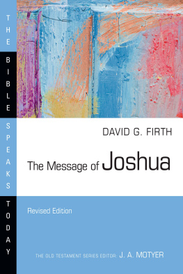 David G. Firth - The Message of Joshua