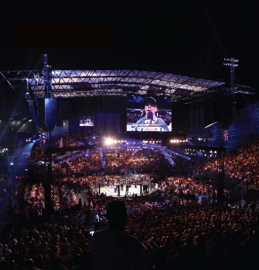 Fans pack the arena to watch the Ultimate Fighting Championship 112 event in - photo 6